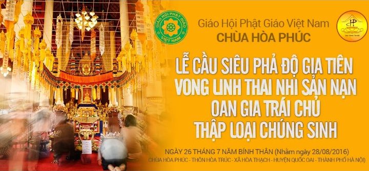Lễ phả độ gia tiên giải nghiệp cầu siêu tam giới